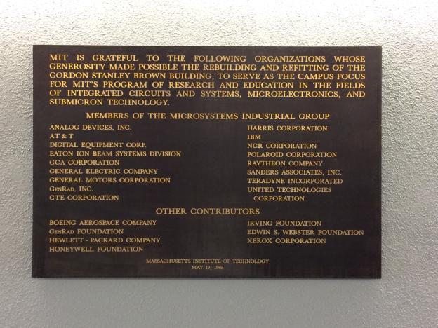 MIG Commemoration Plaque